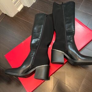 Kelly & Katie Black Heeled Boots